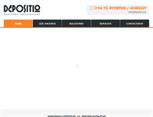 Tablet Screenshot of depositio.com
